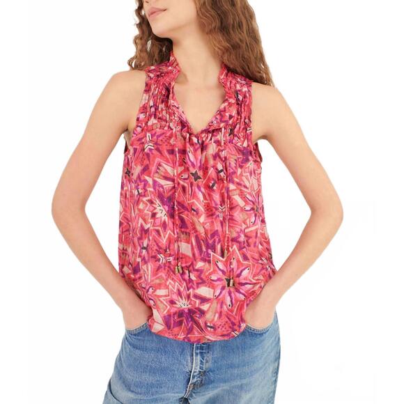 NEW CHUFY elin silk top in ebbe pink